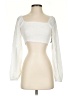 Japna White Long Sleeve Top Size S - photo 1