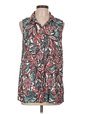 Kim Rogers Sleeveless Button-Down Shirt (view 1)
