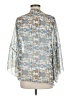 Renee C. 100% Polyester Silver Kimono Size M - photo 2