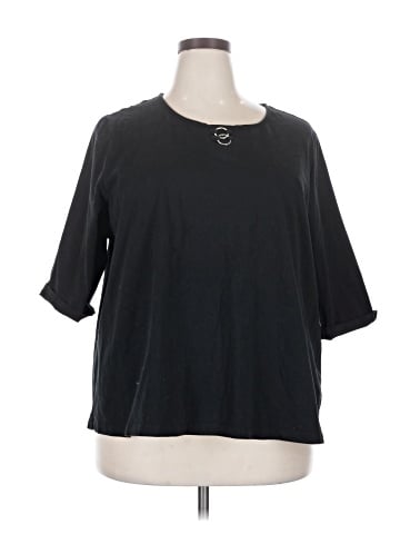 SUPREMA Essentials by Catherines 3/4 Sleeve Top (view 1)