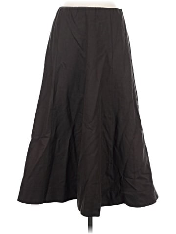 Madewell Paneled Midi Skirt in Cotton-Blend Twill (view 1)