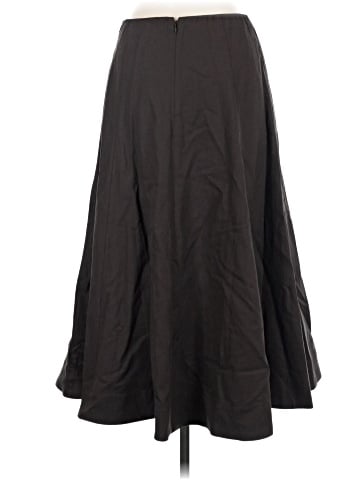 Madewell Paneled Midi Skirt in Cotton-Blend Twill (view 2)