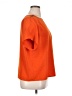 Leslie Fay 100% Polyester Orange Short Sleeve Top Size 16 - photo 4