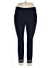 Christopher & Banks 100% Polyester Solid Blue Active Pants Size 14 - photo 1