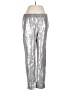 Chelsea28 100% Nylon Metallic Silver Casual Pants Size M - photo 1