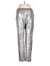 Chelsea28 100% Nylon Metallic Silver Casual Pants Size M - photo 2