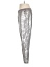 Chelsea28 100% Nylon Metallic Silver Casual Pants Size M - photo 5