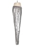 Chelsea28 100% Nylon Metallic Silver Casual Pants Size M - photo 4