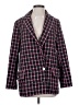 Maje Plaid Burgundy Pink Blazer Size EU (FR) 36 / US 4 - photo 1
