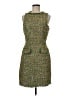 Neiman Marcus 100% Polyester Tweed Green Cocktail Dress Size 6 - photo 1