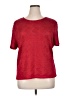 JM Collection Tweed Red Short Sleeve T-Shirt Size XL (estimated) - photo 1
