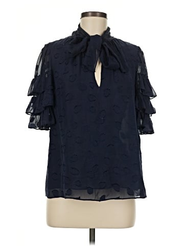 Rebecca Taylor Short Sleeve Silk Top (view 1)