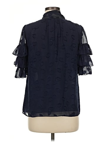 Rebecca Taylor Short Sleeve Silk Top (view 2)