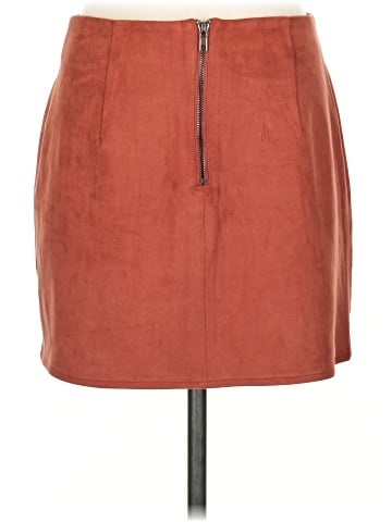 Naked Zebra Faux Leather Skirt (view 2)