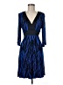 Express Animal Print Blue Cocktail Dress Size M - photo 1