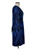Express Animal Print Blue Cocktail Dress Size M - photo 4