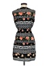 Feathers 100% Polyester Print Black Cocktail Dress Size M - photo 2