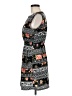Feathers 100% Polyester Print Black Cocktail Dress Size M - photo 5