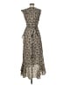 Leon Max Floral Brown Casual Dress Size M - photo 2
