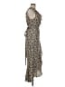 Leon Max Floral Brown Casual Dress Size M - photo 4