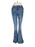 Express Hearts Blue Jeans Size M - photo 1