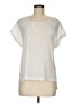French Connection 100% Polyester Ivory Short Sleeve Top Size M - photo 1