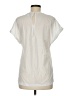 French Connection 100% Polyester Ivory Short Sleeve Top Size M - photo 2