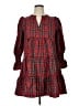 shopthemint.com 100% Polyester Plaid Red Casual Dress Size XL - photo 1