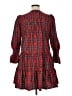 shopthemint.com 100% Polyester Plaid Red Casual Dress Size XL - photo 2