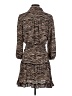 Morgan Taylor 100% Polyester Animal Print Brown Casual Dress Size S - photo 2