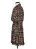 Morgan Taylor 100% Polyester Animal Print Brown Casual Dress Size S - photo 5