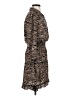 Morgan Taylor 100% Polyester Animal Print Brown Casual Dress Size S - photo 4