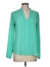 NY Collection Teal Long Sleeve Blouse Size M - photo 1