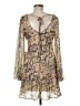 B. Darlin 100% Polyester Animal Print Tan Cocktail Dress Size 7 - 8 - photo 2