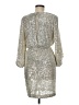 Eliza J Metallic Silver Cocktail Dress Size 6 - photo 2