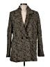 MNG 100% Wool Chevron-herringbone Gold Wool Blazer Size M - photo 1
