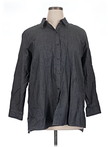Eileen Fisher 3/4 Sleeve Button-Down Shirt (view 1)