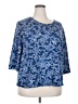 Blair Blue 3/4 Sleeve Blouse Size 2XL - photo 1