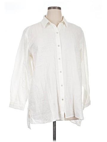 Eileen Fisher 3/4 Sleeve Button-Down Shirt (view 1)