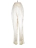 J. Peterman 100% Silk Metallic Ivory Silk Pants Size 2 - photo 1