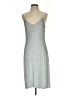 retrofête 100% Viscose Metallic Silver Cocktail Dress Size XS - photo 1