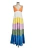 Roxy 100% Cotton Color Block White Casual Dress Size L - photo 1