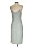 retrofête 100% Viscose Metallic Silver Cocktail Dress Size XS - photo 2