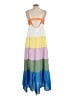 Roxy 100% Cotton Color Block White Casual Dress Size L - photo 2