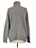 Magaschoni 100% Cashmere Solid Gray Cashmere Pullover Sweater Size L - photo 2