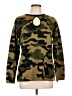 Ashley Stewart 100% Acrylic Camo Green Pullover Sweater Size 10 Plus - photo 1