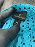 Worthington 100% Polyester Polka Dots Teal 3/4 Sleeve Blouse Size XL - photo 7