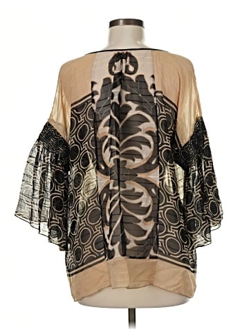 Tracy Reese 3/4 Sleeve Silk Top (view 2)