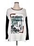 Persona Graphic Silver Long Sleeve Top Size 16 (L) - photo 1