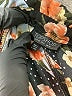 Topshop Floral Black Shorts Size 6 - photo 3